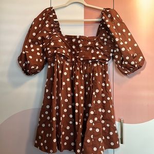 Abercrombie Emerson Puff Sleeve Mini Dress